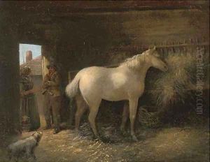In the stable by George Morland