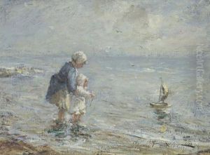 Sailing The Toy Boat by Robert Gemmell Hutchison