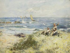 Watching The Boats by Robert Gemmell Hutchison