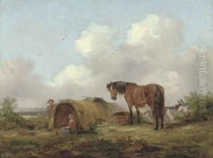 The gypsy encampment by George Morland
