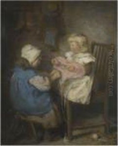 Winding Wool by Robert Gemmell Hutchison