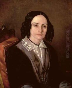 Portrait of Countess Maria Volkonskaja 1805-63 1848 by Carl Peter Mazer