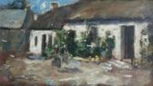 Cottage At Braidwood by Robert Gemmell Hutchison