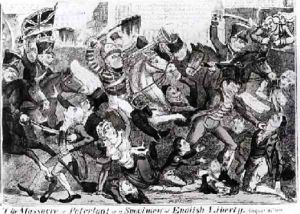 The Massacre of Peterloo or a Specimen of English Liberty by J.L. Marks