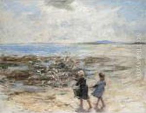 Feeding The Seagulls by Robert Gemmell Hutchison