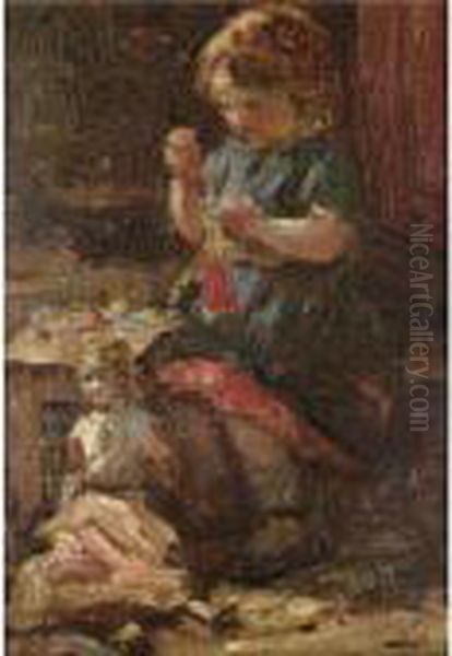 Darning Socks - view 1