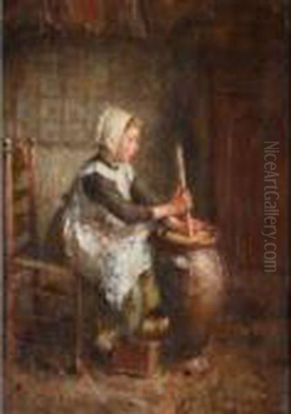 Churning Butter - view 1