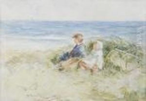 Fisher Girls On The Dunes by Robert Gemmell Hutchison
