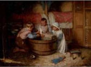 Sailing The Toy Boat by Robert Gemmell Hutchison
