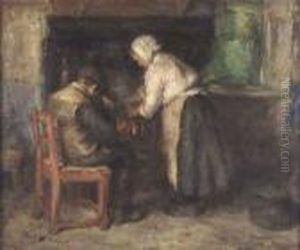 By The Fireside by Robert Gemmell Hutchison