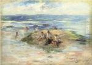 Boys Bathing At Machrihanish