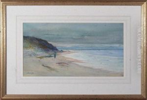 A Solitary Figure On A Northern Beach