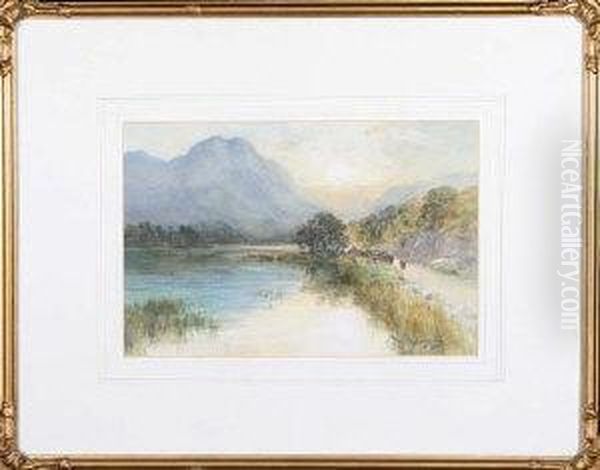 A Cattle Drover On A Lochside Road - view 1