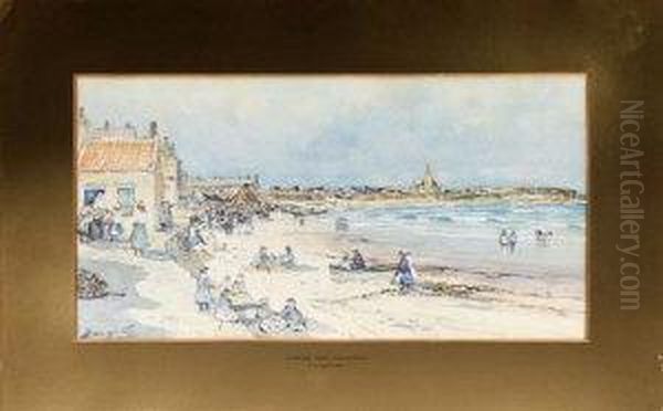 Summertime Newbiggin Beach - view 1