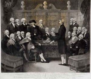 Group Portrait of the President Fellows and Corresponding Members of the Medical Society of London by Medley, Samuel