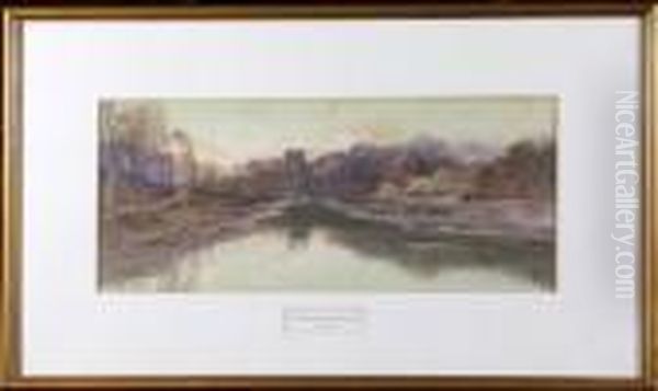 "a Winter's Evening, Holywell Dene". - view 1