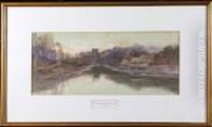 "a Winter's Evening, Holywell Dene".