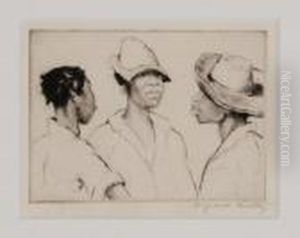 "morning Gossips" by Alfred Heber Hutty