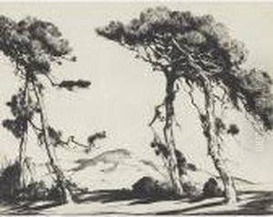 Carolina Pines by Alfred Heber Hutty