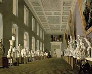 The Antiquities Gallery of the Academy of Fine Arts 1836 by Grigory Mikhailov
