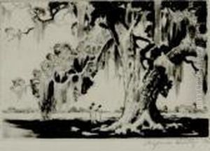 Miniature Edisto Live Oak by Alfred Heber Hutty