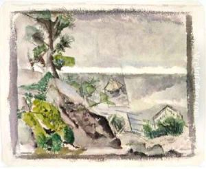 The Little Sailboat 1924 by John Marin