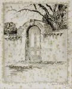 Orange Street Gates Charleston by Alfred Heber Hutty
