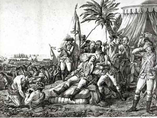 The Death of Marquis de Montcalm de Saint-Veran in front of Quebec 14 September 1759 - view 1