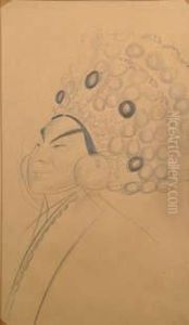 Portrait D'homme Chinois A La Coiffe Portrait D'homme Chinois A La Coiffe