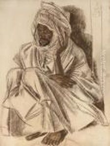 Portrait Of An Arab From Adrar by Alexander Evgenievich Yakovlev