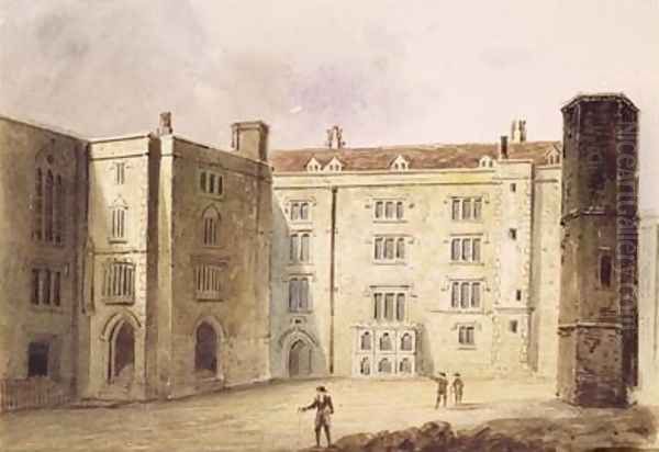 The Courtyard at Bridewell Palace 1880 - view 1
