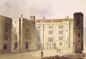 The Courtyard at Bridewell Palace 1880 by E.H. Maund