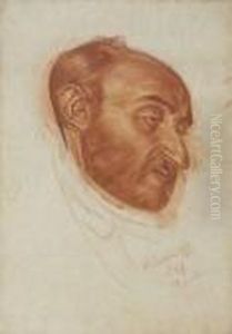 Portrait D'homme by Alexander Evgenievich Yakovlev