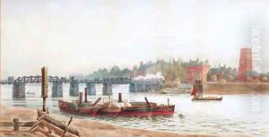 Battersea Bridge and Old Chelsea Church