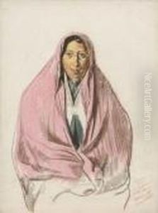 Portrait De Femme Perse by Alexander Evgenievich Yakovlev