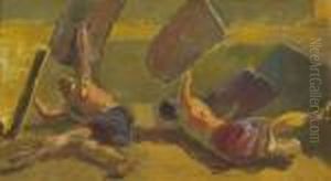 Scene De Combat, L'exercice Du Bouclier