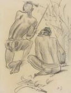 Sketch Of Two African Natives