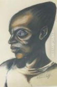 Tete D'africaine, Ouana by Alexander Evgenievich Yakovlev