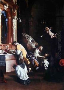 The Last Communion of St Bonaventure by Luigi Mirandori