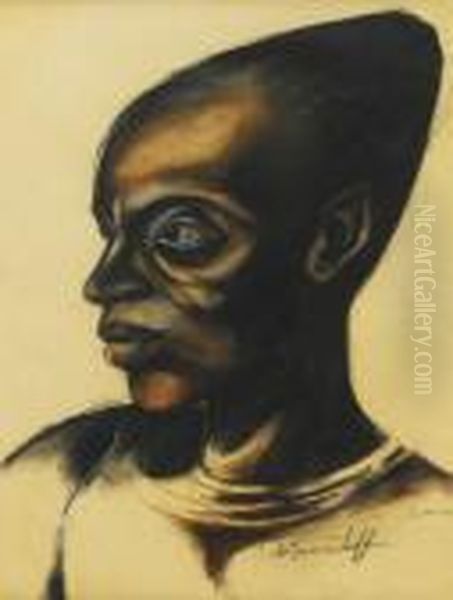 Tete D'africaine , Ouana - view 1