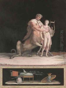 The satyr and the nymph by Michelangelo Maestri