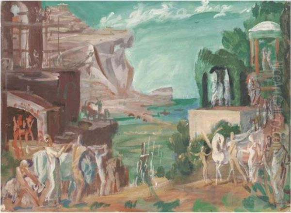Study For Morning From The Triptych The Times Of Day - view 1