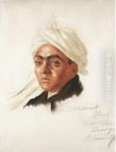 Portrait Of Mahomet Ghans by Alexander Evgenievich Yakovlev