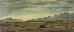 A Mountainous Desert Plain by Alexander Evgenievich Yakovlev