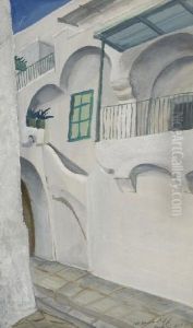 Etude Pour Des Scenes De Village A Capri by Alexander Evgenievich Yakovlev
