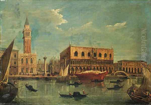 The Bacino of the Grand Canal, Venice, looking towards the Piazzetta and the Doge's Palace - view 1