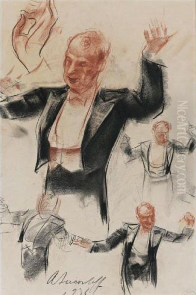 Impressions Of Sergei Koussevitsky, Conducting The Boston Symphony Orchestra - view 1