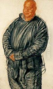 Portrait De Chinois En Costume Noir