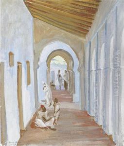 Figures In A Portico, Algeria