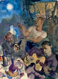 Musicians by Alexander Evgenievich Yakovlev
